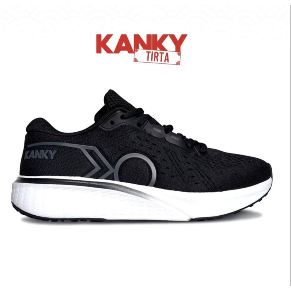SEPATU SNEAKERS KANKY STORY KAZE-BLACK WHITE SIZE 37-44