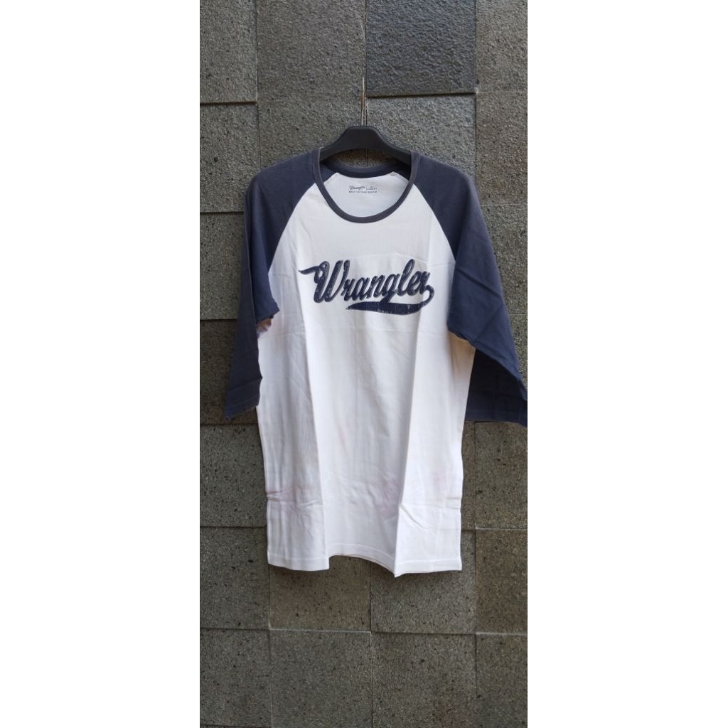 Kaos Wrangler Preloved lengan ¾