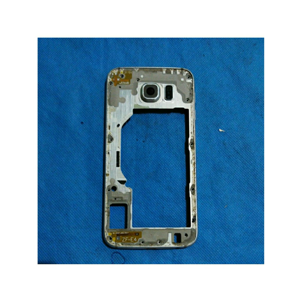 FRAME TATAKAN LCD TULANG TENGAH SAMSUNG GALAXY S6 FLAT KONDISI FISIK SEPERTI DI GAMABAR MASI LAYAK P