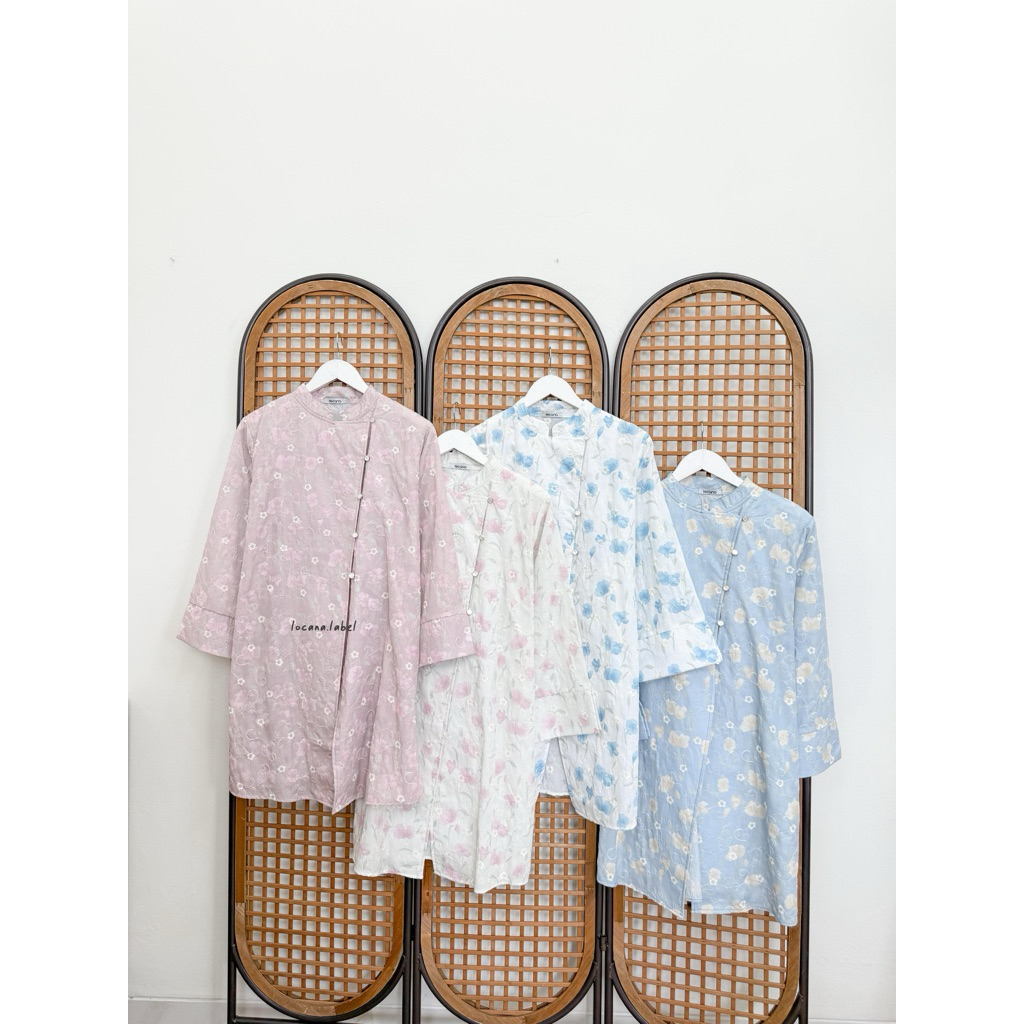 Ashley Tunic Athaya Tunic Alika Tunic by Locana Label | Tunik Kondangan Raya Series Baju Lebaran Set