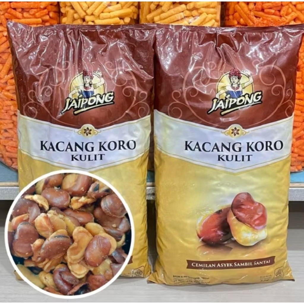 VIRALL KACANG KORO KULIT MERK JAIPONG KEMASAN 1 BAL BERAT 3KG/ALLBAKTI SNACK/SNACK KILOAN MURAH