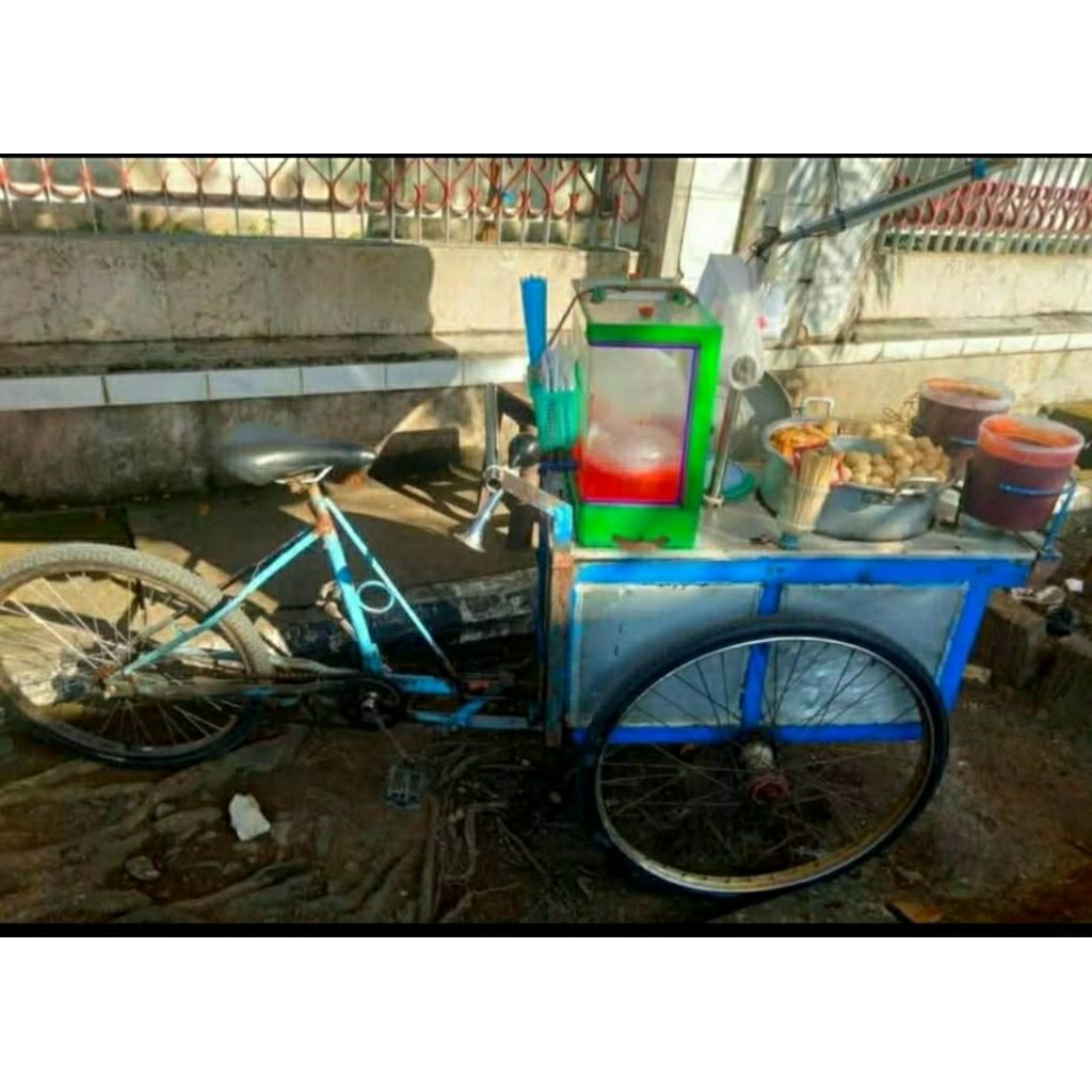 Gerobak Pentol / Bakso Tusuk Sepeda – Siap Pakai