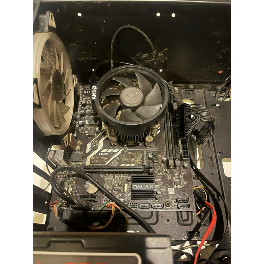 Paket Motherboard Galax B450M + Prosesor Amd Ryzen 5 3400G + PSU Infinity 420 Watt.