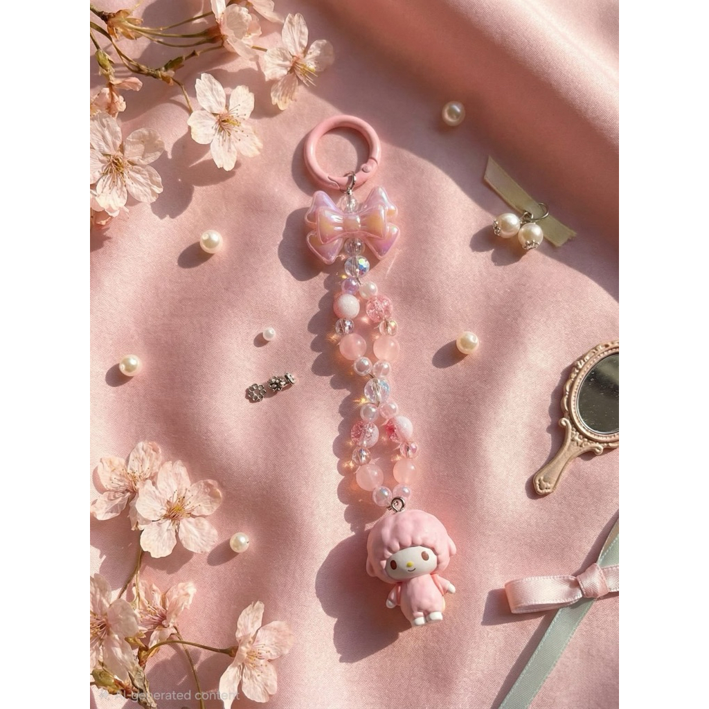 custommade sweet piano phone strap (FREE MIKA ATAU HOOK RANDOM)//gantungan strap hp//gantungan tas//