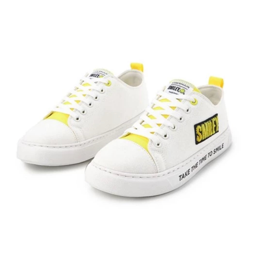 PSPGN.CO | original branded obermain x Smiley OL50020WH vance white sepatu pria sneakers lace up 41
