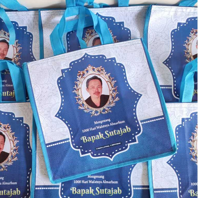 Tas Spunbond 1000 hari/ Tas Kain Spunbond Custom full warna/ Tas Aqiqah/Tas Kotak Nasi