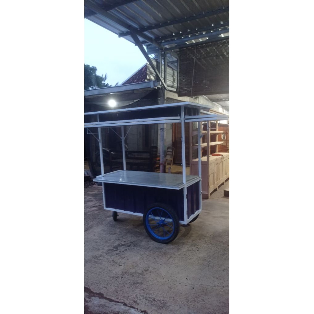 Gerobak booth, gerobak esteh jumbo, gerobak gorengan, gerobak serbaguna