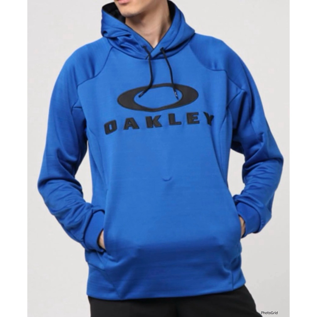 Pullover Hoodie OAKLEY Big Logo Bordir Electric Blue