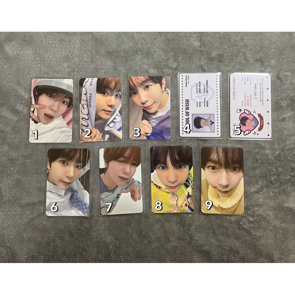 photocard ryo nct wish