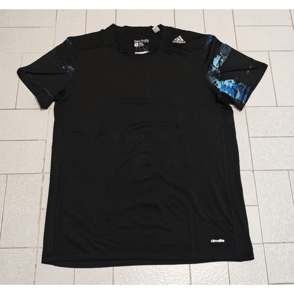 Kaos Sport Jersey A***** Techfit Climalite Hitam