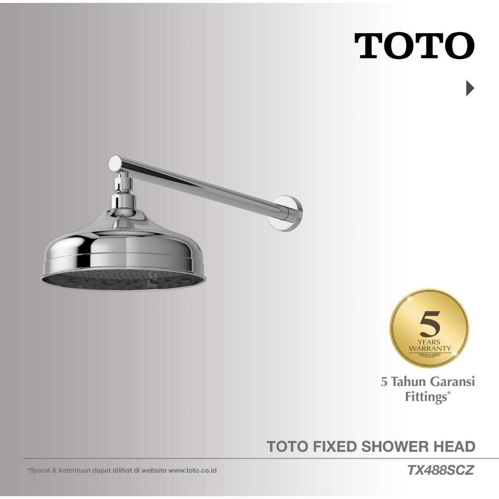 TOTO Shower Head TX488SCZ | Head Shower - Shower Mandi - Rain Shower