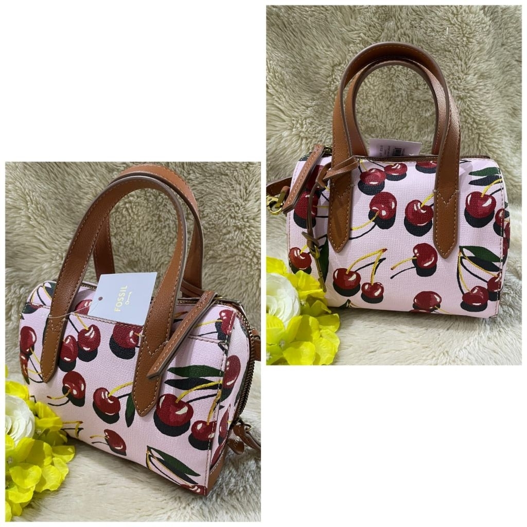 SYDNEY MINI SATCHEL CHERRY