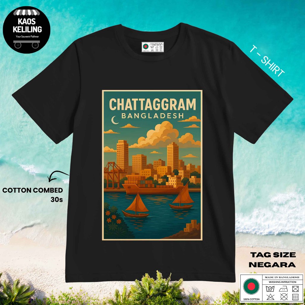 KAOS OLEH OLEH BANGLADESH 3 PAKAI TAG LABEL BANGLADESH ASLI BAJU SOUVENIR PREMIUM GIFT