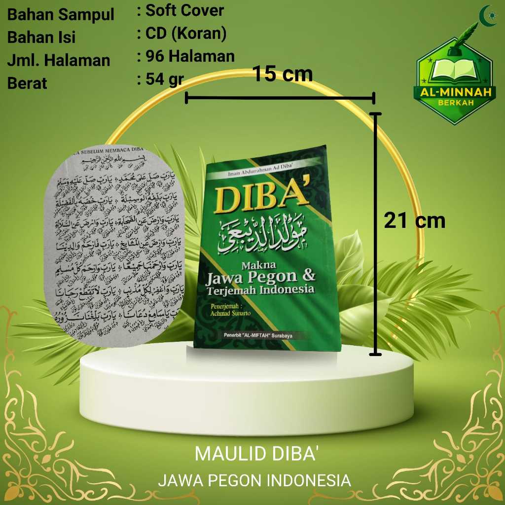 MAULID DIBA MAKNA JAWA PEGON DAN TERJEMAH INDONESIA JPI MAULID DIBA 3 BAHASA