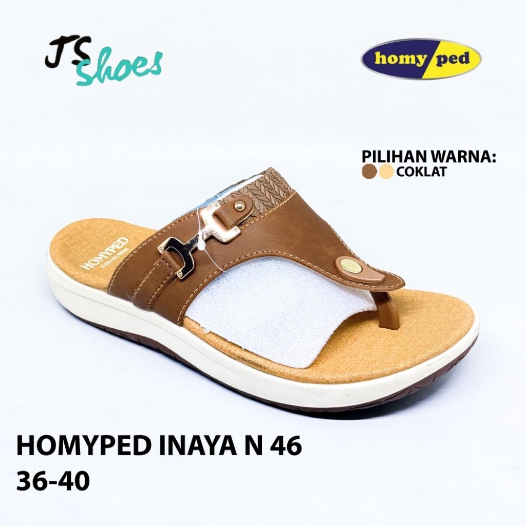 HOMYPED INAYA N 46 - SANDAL JEPIT CASUAL WANITA DEWASA MERK HOMYPED ORIGINAL