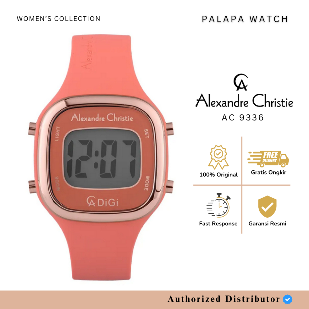 JAM TANGAN WANITA ALEXANDRE CHRISTIE AC 9336 / AC9336 RUBBER ORIGINAL