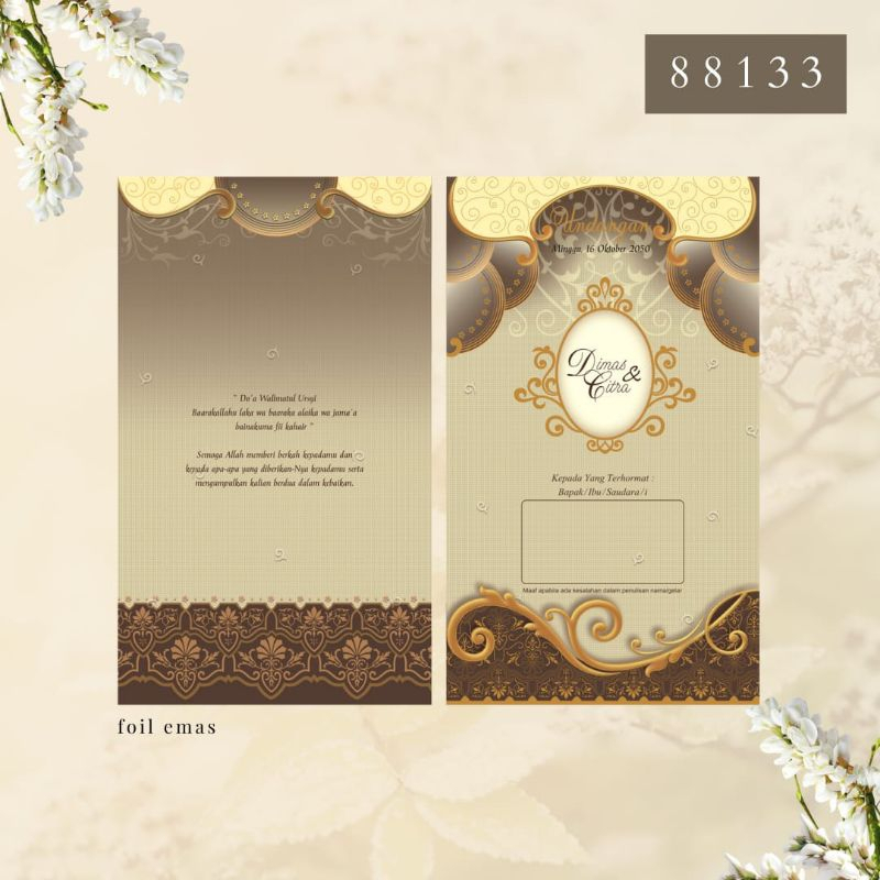Undangan Blangko Nikah Erba 88133
