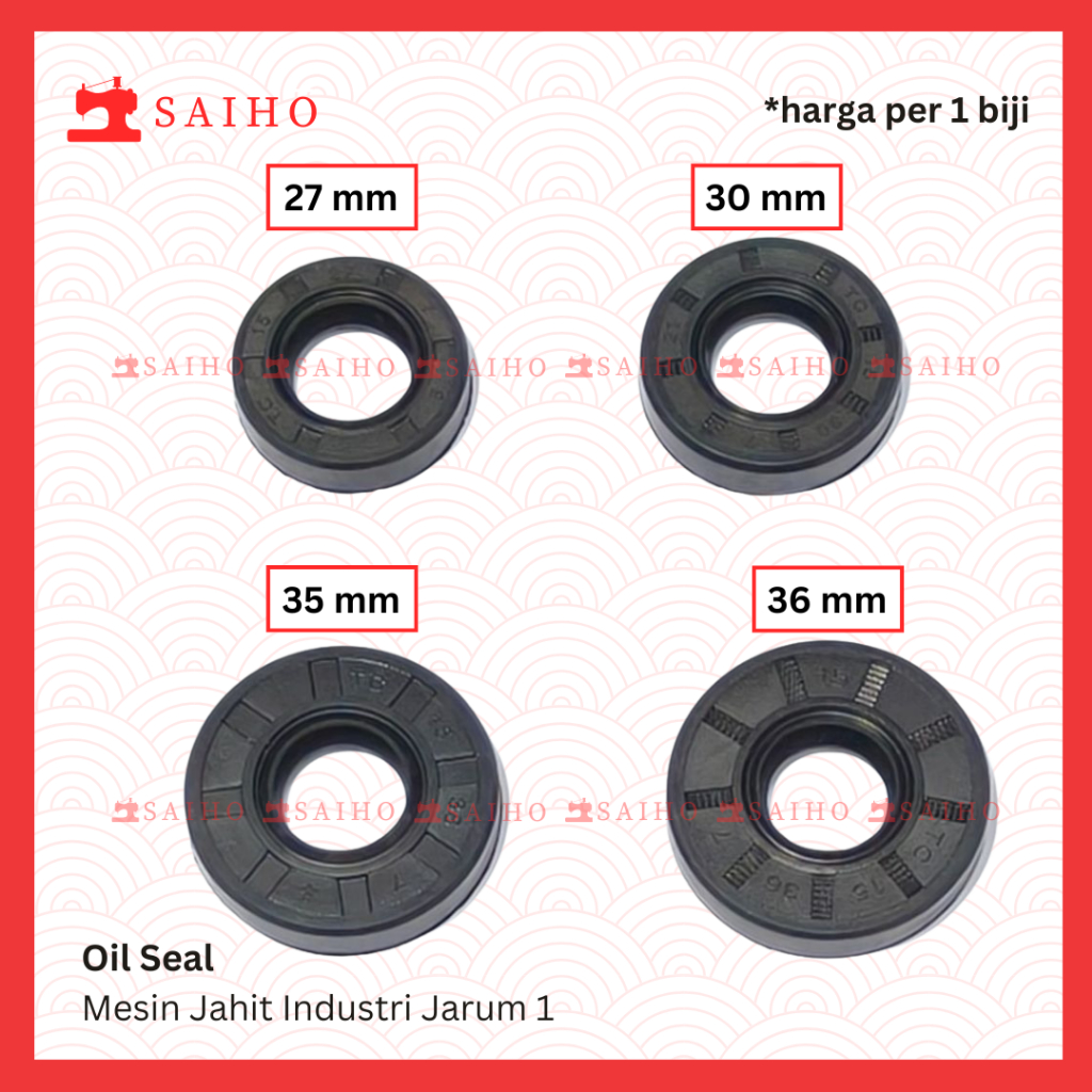 Seal Pulley / Oil Seal Mesin Jahit Typical High Speed Industri