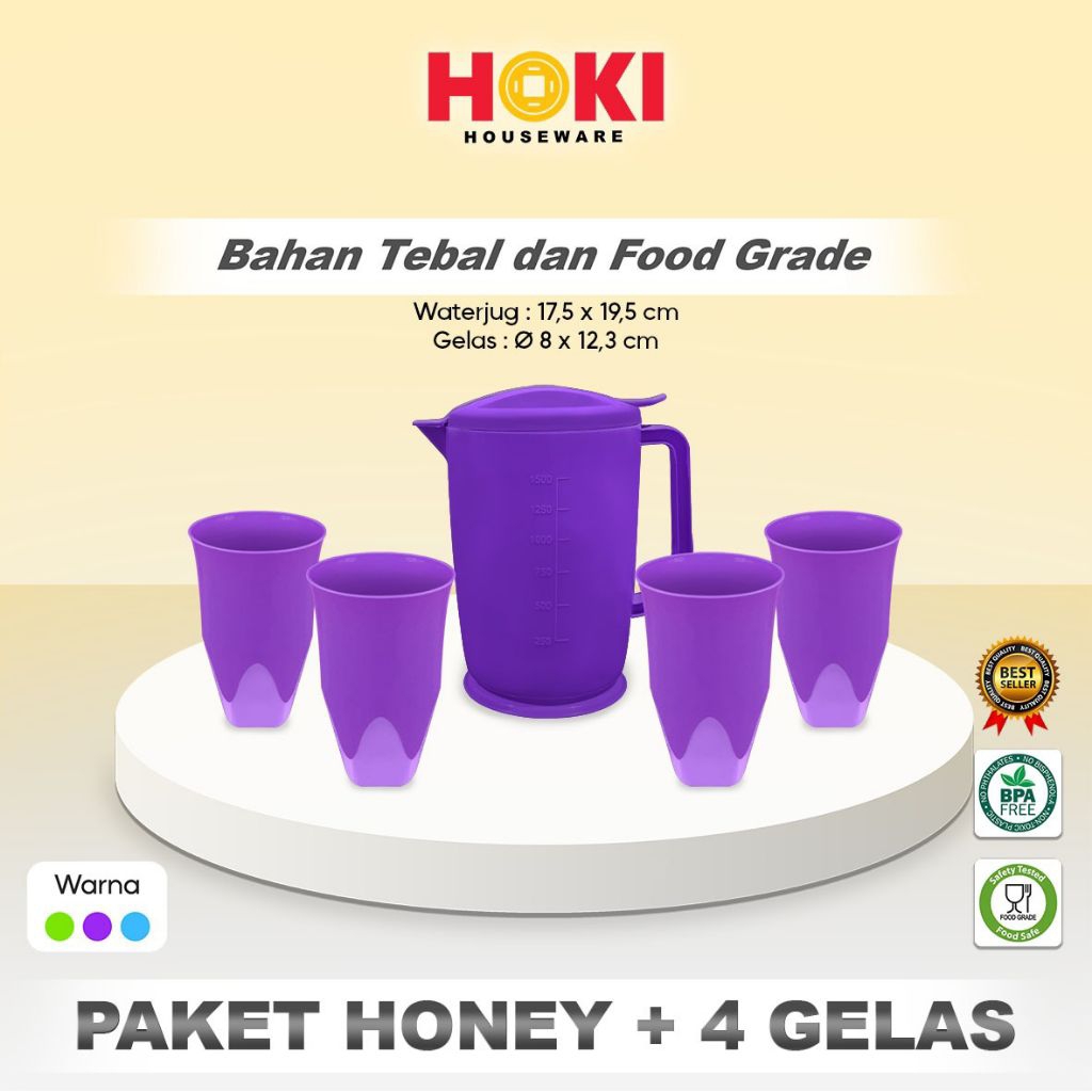 PAKET HONEY / TEKO PLASTIK KECIL / TEKO CANTIK/ WATER JUG PLASTIK/CERET PLASTIK/ CERET KEKINIAN/ WAT