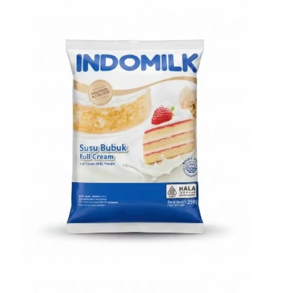 Indomilk Susu Bubuk Full Cream 250gram | Susu Bubuk Indomilk 250gram