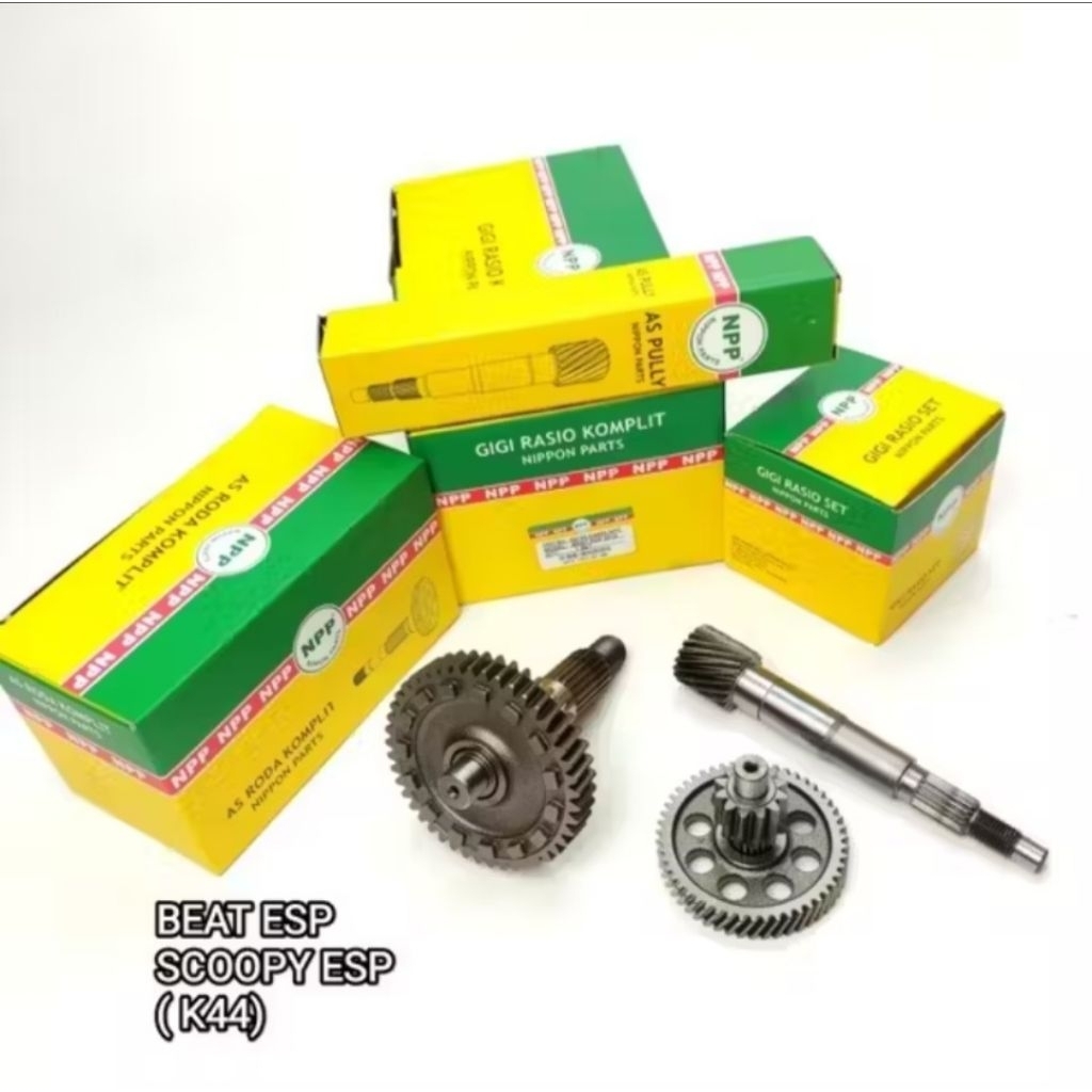 GIGI GIR GEAR RASIO SET HONDA BEAT POP BEAT FI ESP SCOOPY FI ESP VELG 14 VARIO 110 FI ESP STATER HAL