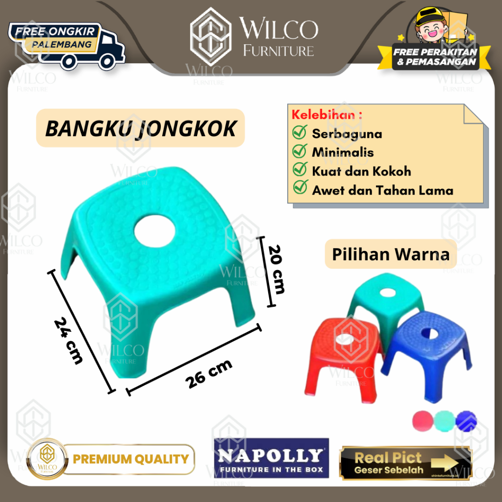 Bangku Jongkok by Napolly | Kursi Plastik Anak Napolly