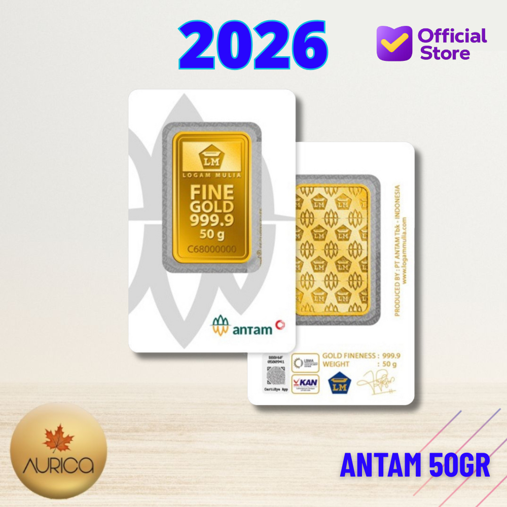 Logam Mulia Antam Press ( LM ) 50GR 50 GRAM