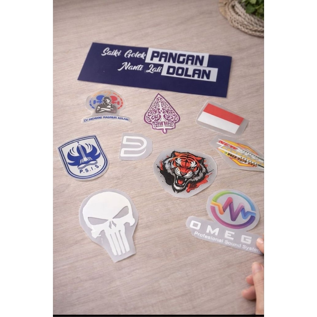DTF SABLON STIKER SATUAN CUSTOM / COUPLE FAMILY / KATA-KATA / SABLON SETRIKA PRINTING DTF, UKURAN MI