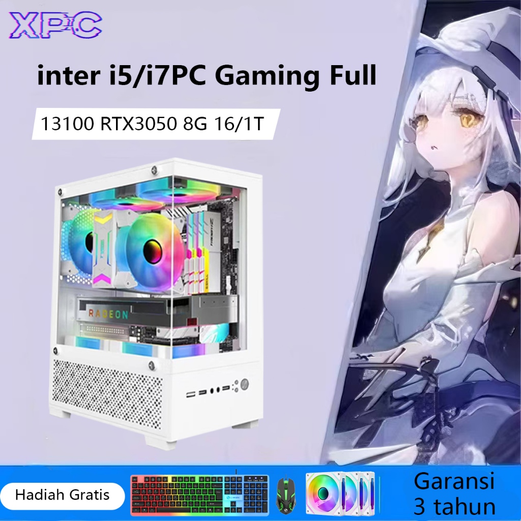 XPC PC intel i5/i7 PC Gaming full set 3/5Jut Desain Perakitan Desktop Rumah Komputer Kantor
