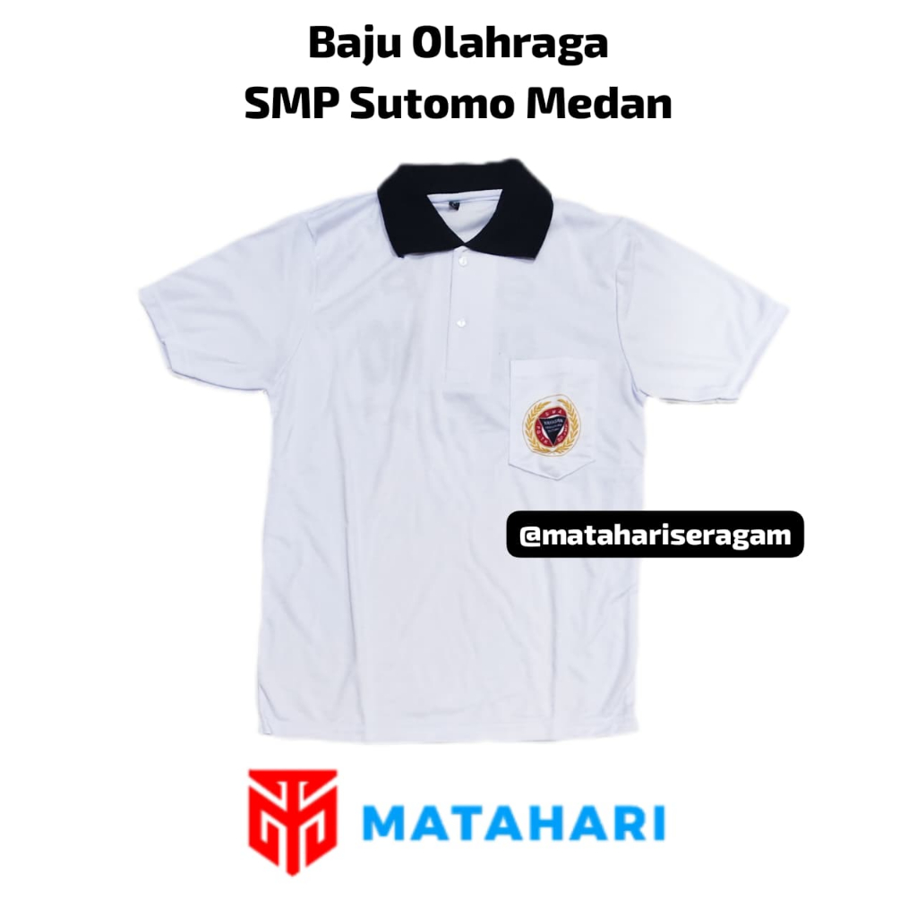 Matahari Seragam Baju Olahraga SMP Sutomo Medan / Kaos Oblong / Baju Olahraga