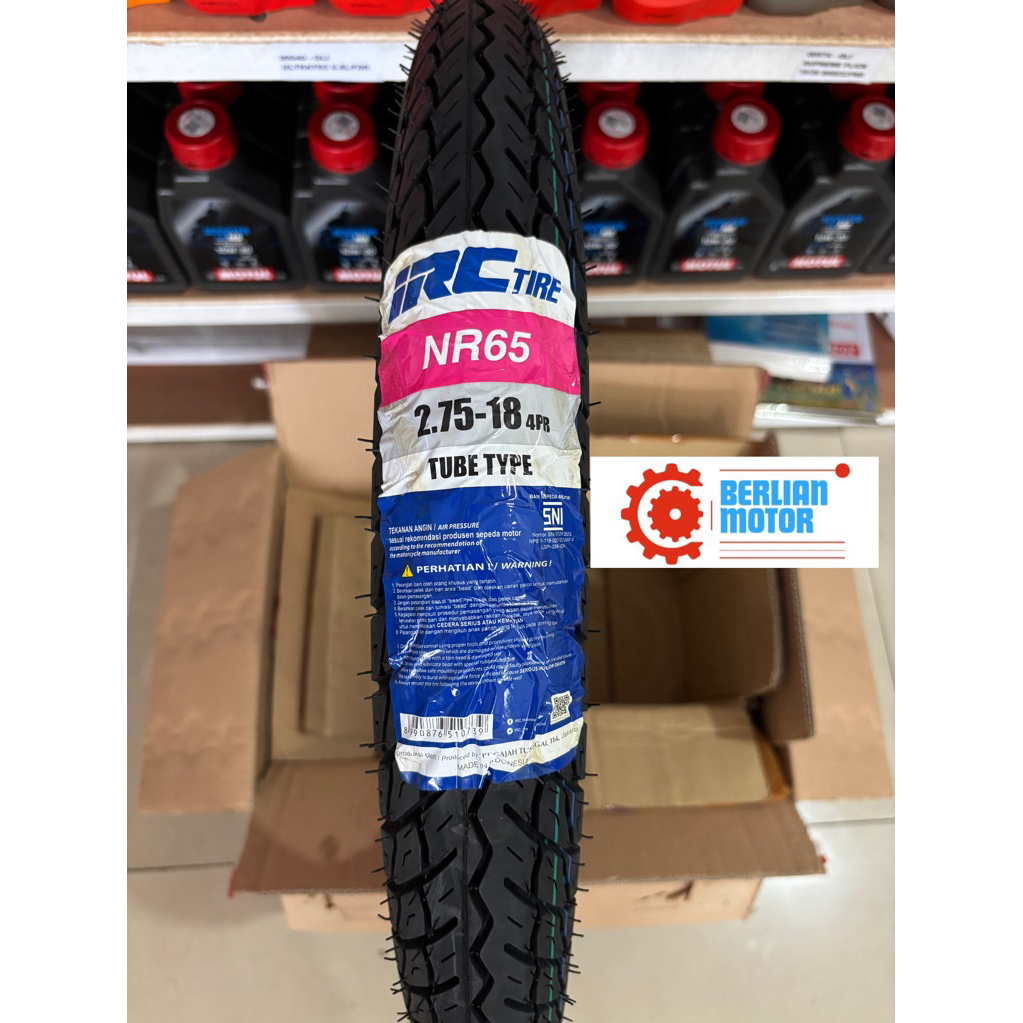 Ban IRC NR65 2.75-18 ring 18 rx king ukuran ban depan 100% original SNI
