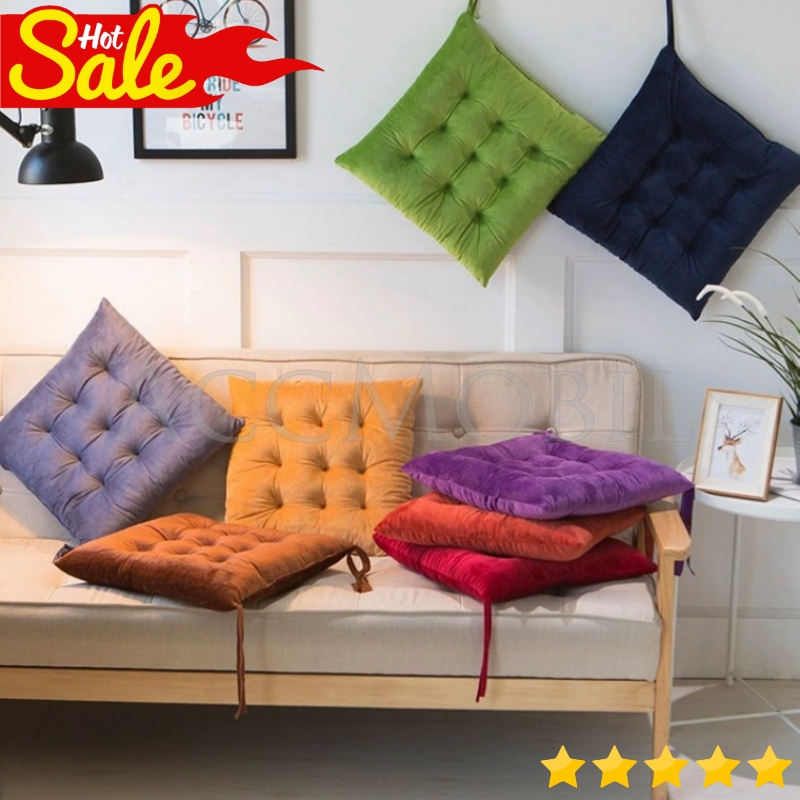 Bantal Duduk Jok Mobil Kursi Empuk Kain Lembut Premium