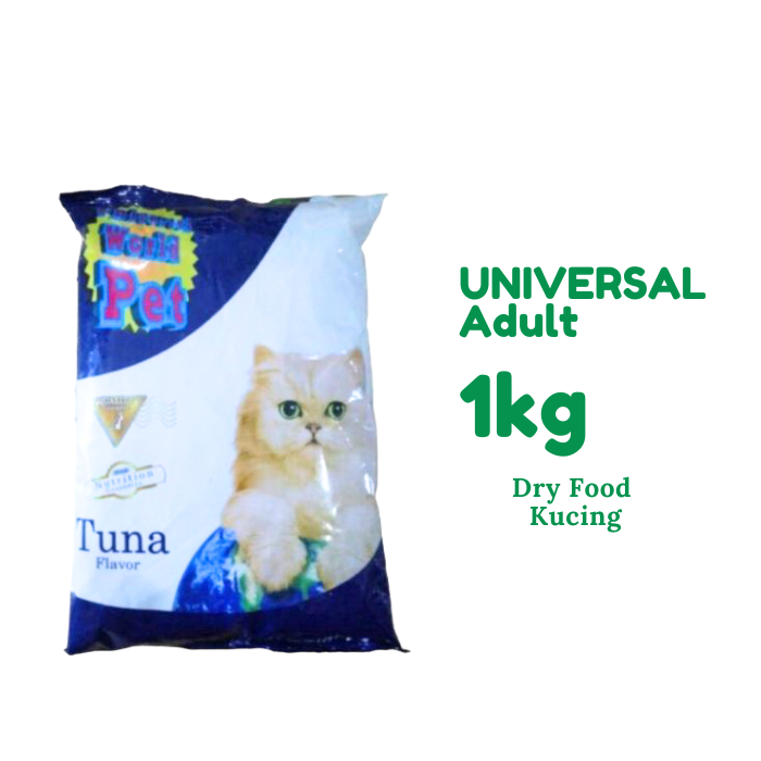 Universal Tuna 1kg Dry Cat Food Makanan Kucing Dewasa