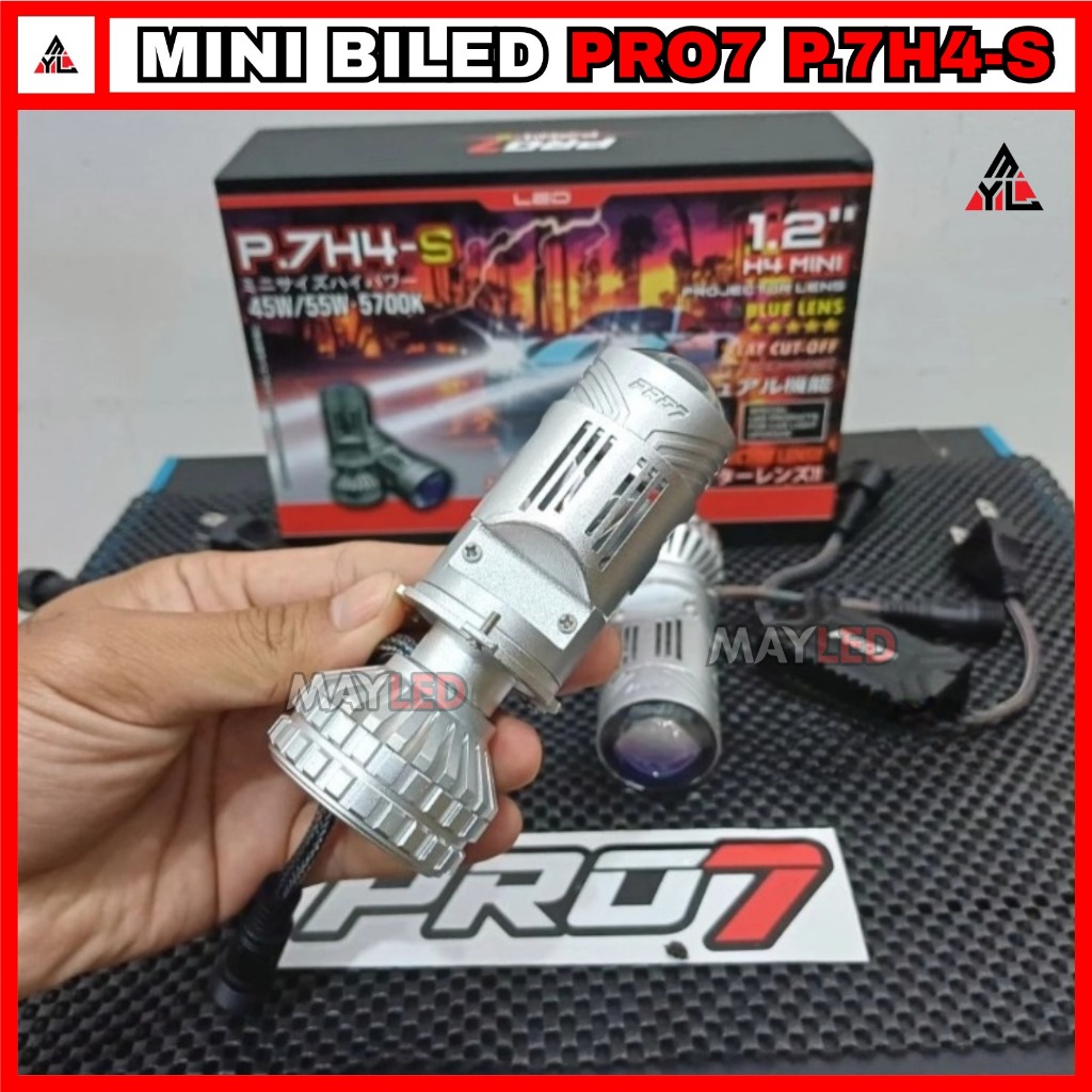 MINI BILED PRO7 PROJECTOR BILED PRO7 P.7H4-S SIMPEL CLEAN DAN PNP H4 ORIGINAL LED H4