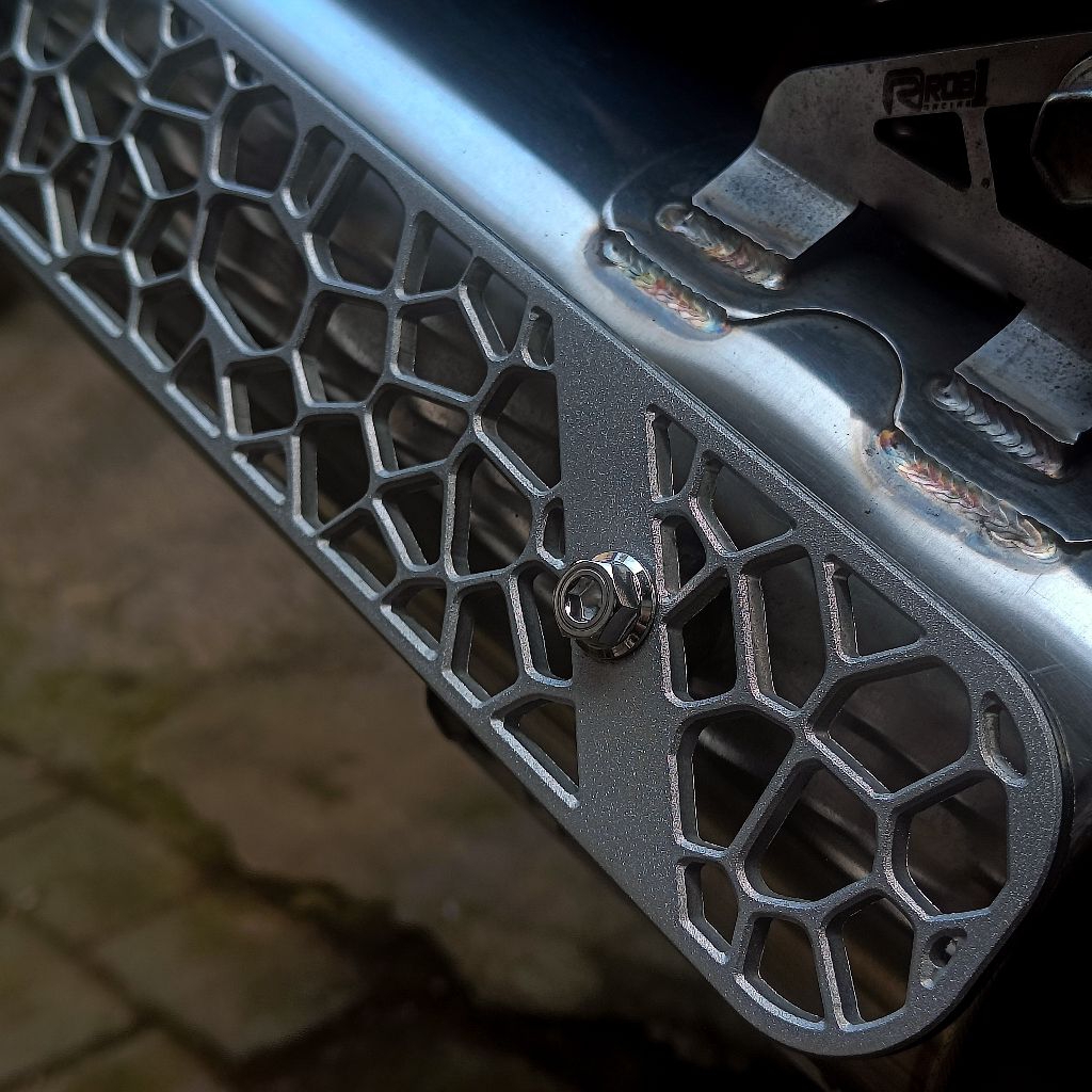 Custom Tameng Knalpot Rob1 Almunium Alloy CNC Nmax New Old Neo AEROX New Gen 2