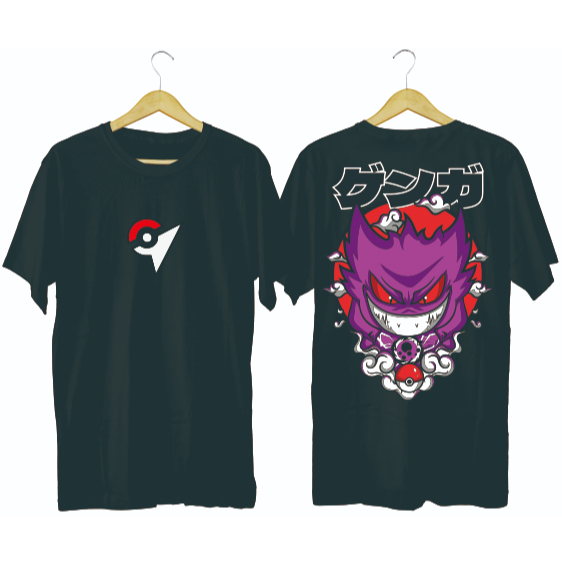 Kaos Nawasena Apparel Pokemon 24s Keren Cowok Cewek hitam putih