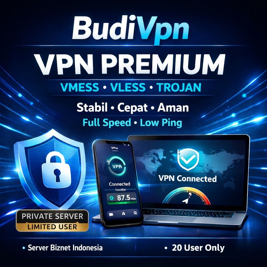 VPN Premium Biznet ID| VMess VLESS Trojan | 20 User Only