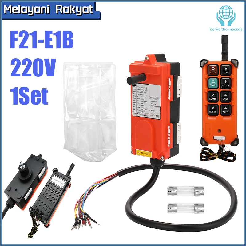 F21-E1B Remote Wireless Industrial Hoist Crane Remote Kontrol Nirkabel Hoist Crane Industri 8 Tombol