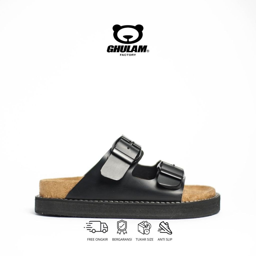 Ghulam Kids - Raya Sandal Kulit Casual Anak Laki Laki Kekinian Anti Slip
