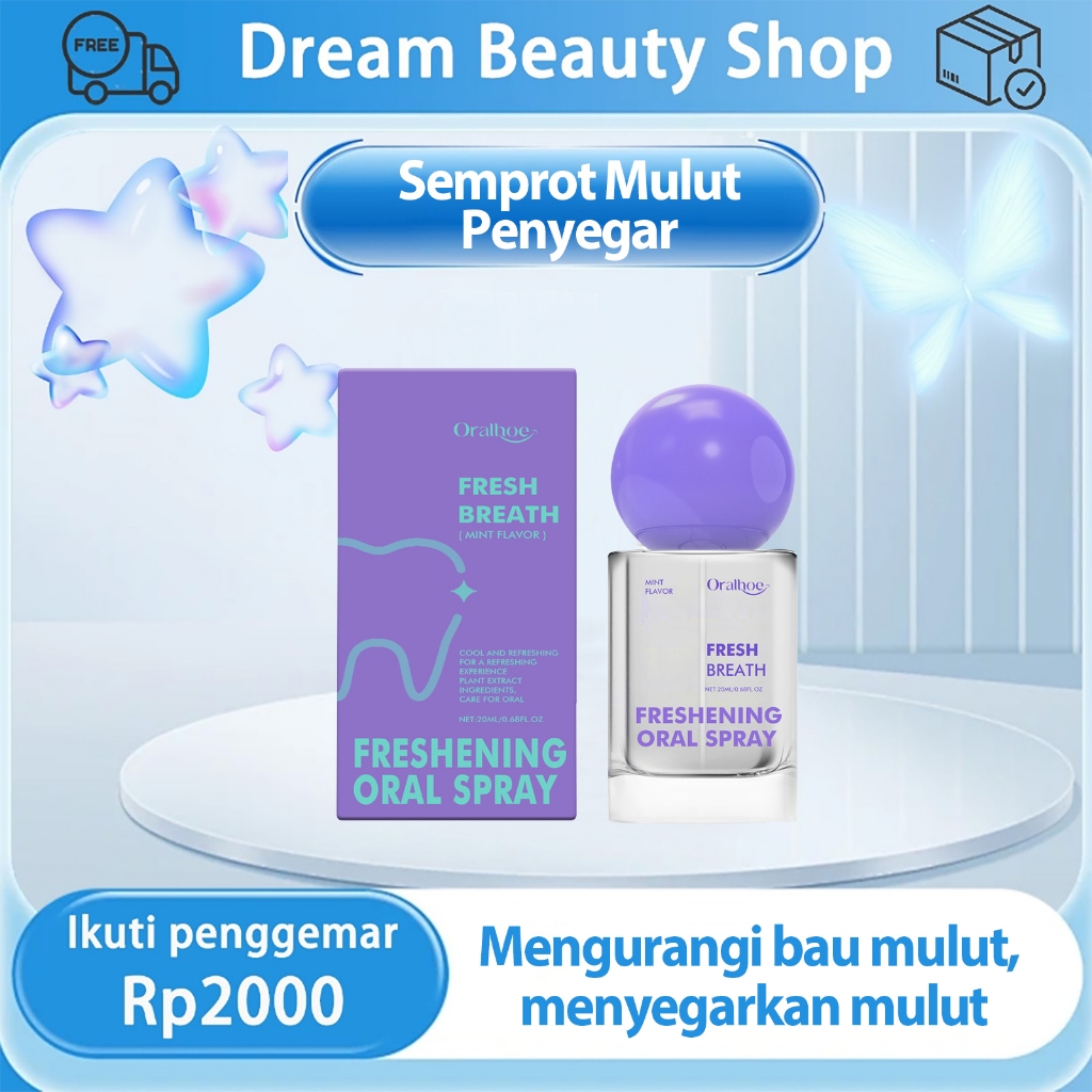 Oralhoe mouth spray untuk bau mulut 20ml permen penghilang bau mulut semprotan mulut  semprot mulut 