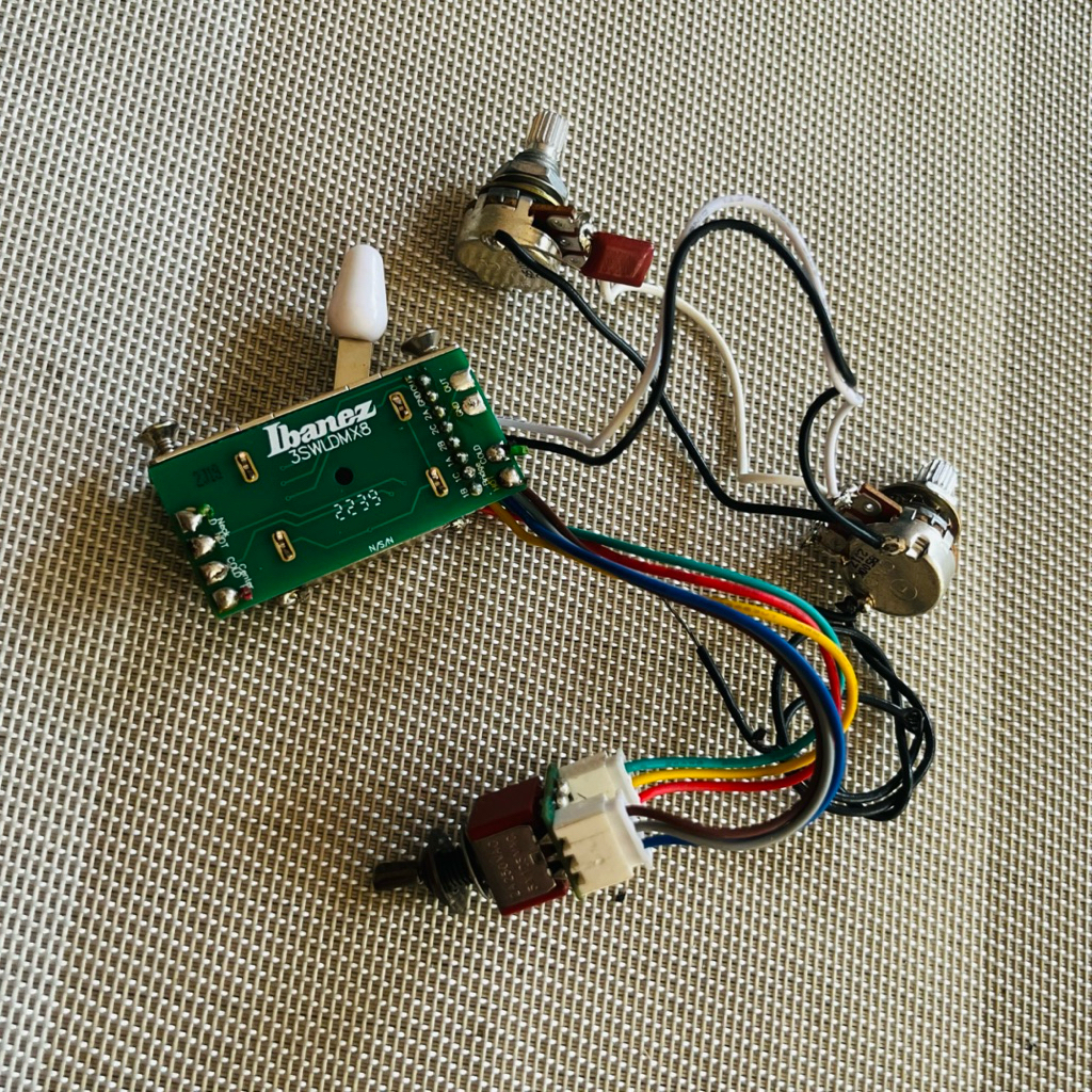 wiring set elektronik swith selektor gitar ibanez 3SWLDMX8 original