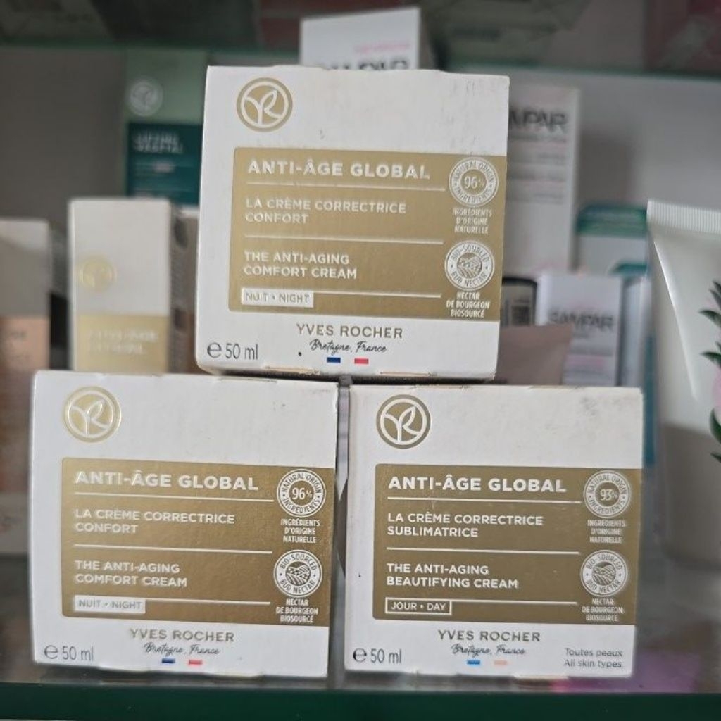 Yves Rocher Anti Age Global Day Cream / Night Cream 50 ML Original