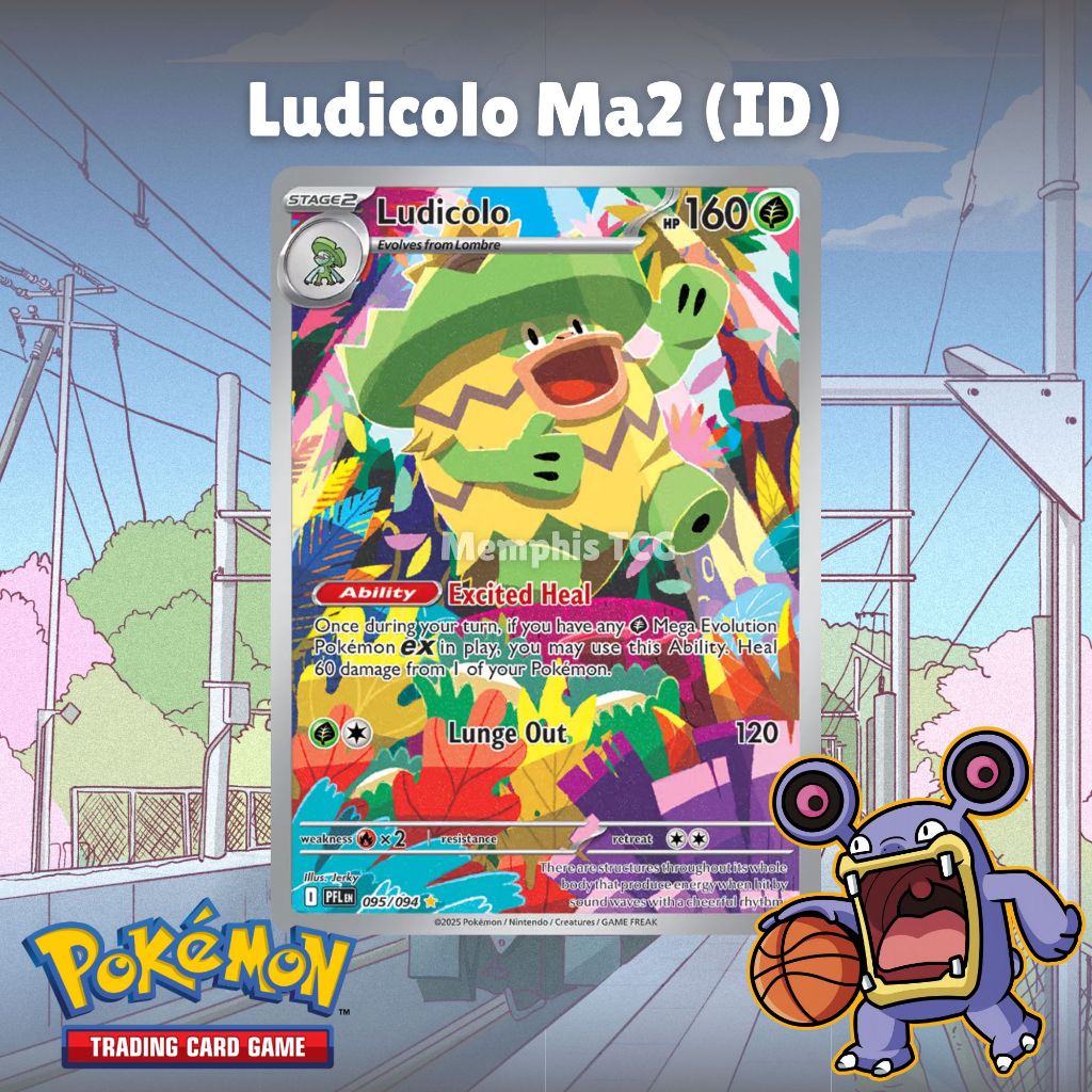Ludicolo 104/103 AR Ma2 - Kartu Pokemon TCG Original (ID)