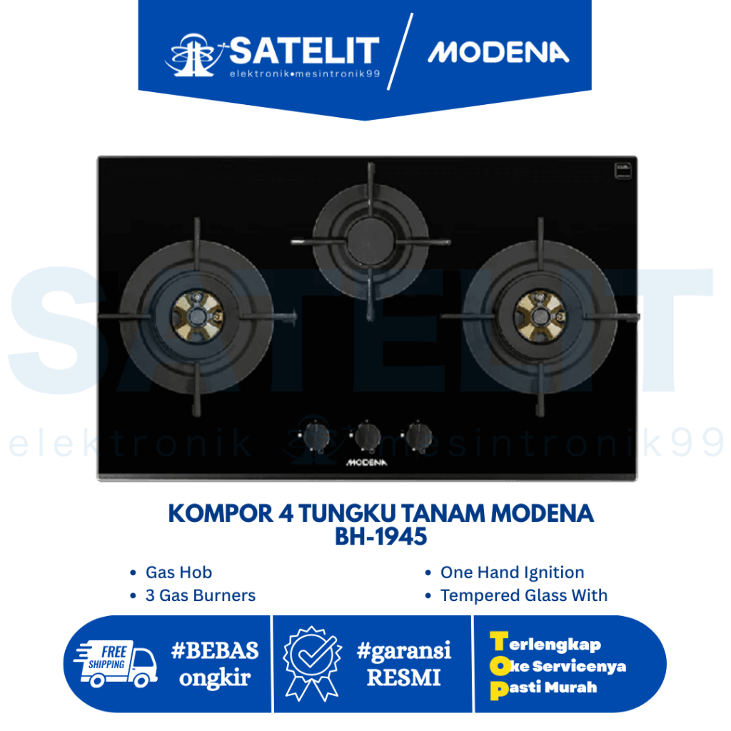 KOMPOR 3 TUNGKU TANAM MODENA BH-2933-LL