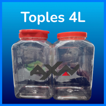 Toples Plastik 4Liter Kotak Ikan Cupang
