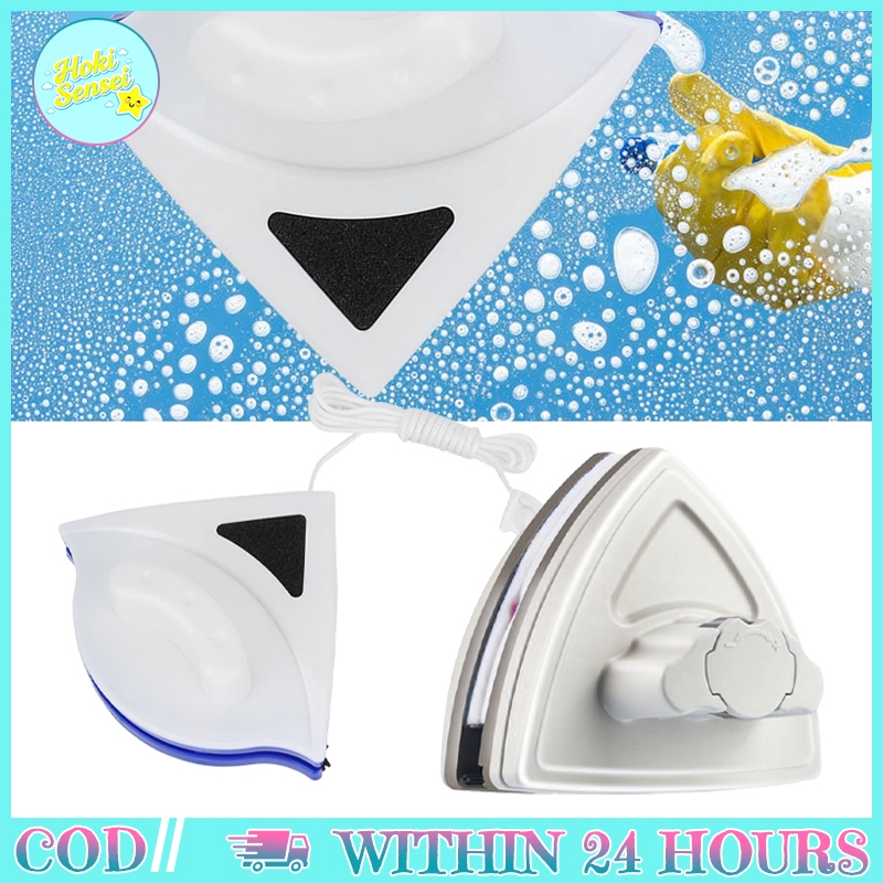 Alat Pembersih Kaca Magnet Double Sided Untuk Gedung Tinggi Kaca 3-26mm Pengatur Magnet Sistem Wiper