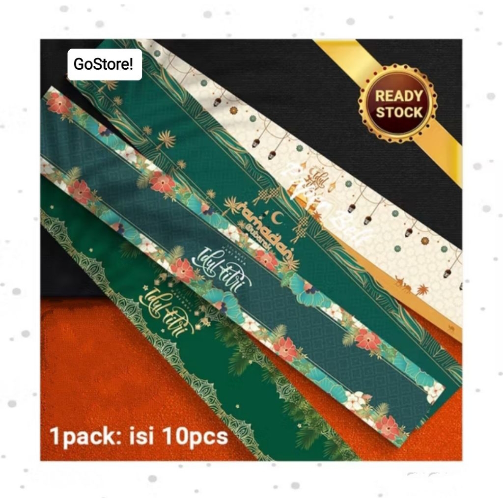 Paper Belt Lebaran / Paperbelt Idul Fitri / Paper Sleeve / Label Ramadhan / Hampers