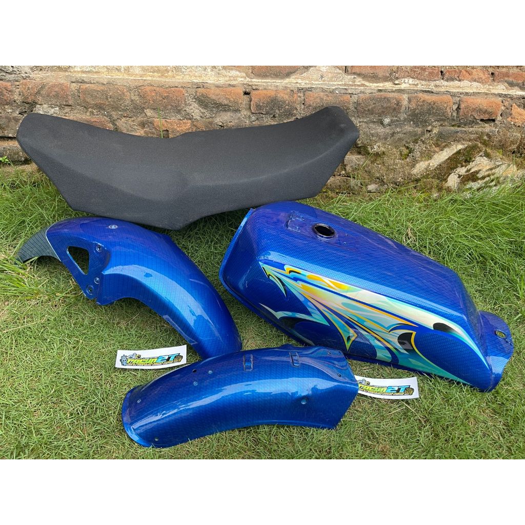 BODY SET RX KING 2006 BIRU STRIPING HOLOGRAM