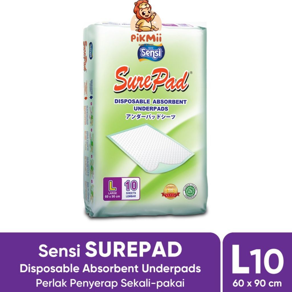 UNDERPAD - SENSI SUREPAD L10// PIKMII BABY KIDS