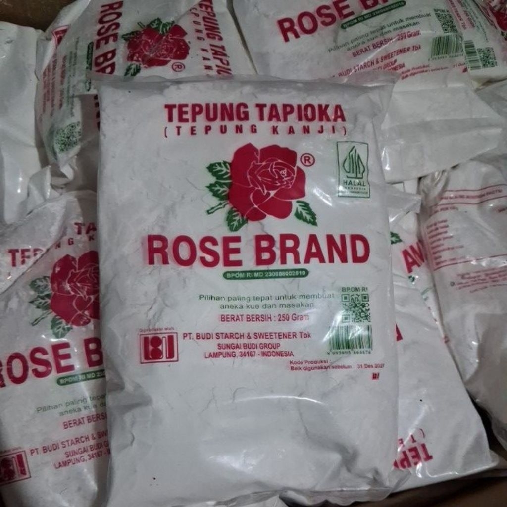 Tepung Tapioka Rose Brand 250gr - Halus, Putih Alami, Ekonomis